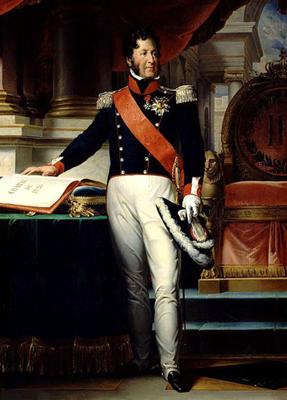 Francois Pascal Simon Gerard Louis-Philippe Ier, roi des Francais, prete serment sur la Charte